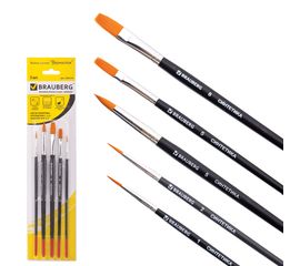 Наборы школьных кистей из синтетического волоса