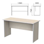 Стол письменный «Бюджет», 1360х600х740 мм, дуб шамони светлый, 402661-430