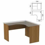 Стол компактный ЧАСТЬ 2 «Арго», 1200х1200х760 мм, правый, орех, А-203.60