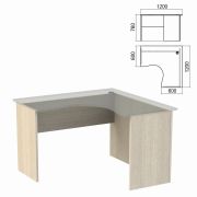 Стол компактный ЧАСТЬ 2 «Арго», 1200х1200х760 мм, правый, ясень шимо