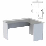 Стол компактный ЧАСТЬ 2 «Арго», 1400х1200х760 мм, правый, серый