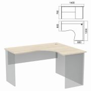 Стол компактный ЧАСТЬ 1 «Арго», 1400х1200х760 мм, правый, ясень шимо