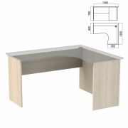 Стол компактный ЧАСТЬ 2 «Арго», 1400х1200х760 мм, правый, ясень шимо