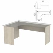 Стол компактный ЧАСТЬ 2 «Арго», 1600х1200х760 мм, левый, ясень шимо