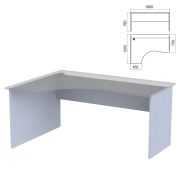 Стол эргономичный ЧАСТЬ 2 «Арго», 1600х1200х760 мм, левый/правый, серый