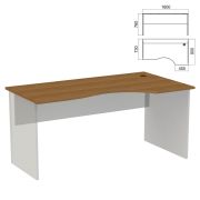 Стол эргономичный ЧАСТЬ 1 «Арго», 1600х900х760 мм, правый, орех
