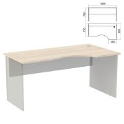 Стол эргономичный ЧАСТЬ 1 «Арго», 1600х900х760 мм, правый, ясень шимо