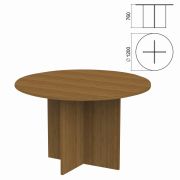 Стол для переговоров круглый «Арго», 1200х1200х760 мм, орех