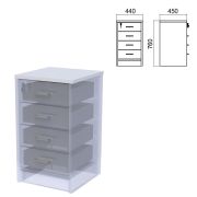 Крышка для тумбы приставной (АТ-05) «Арго», 440х450х22 мм, серый