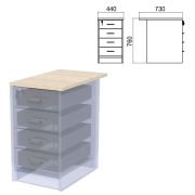 Крышка для тумбы приставной (АТ-07) «Арго», 440х730х22 мм, ясень шимо