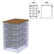 Крышка для тумбы приставной (АТ-07) «Арго», 440х600х22 мм, орех