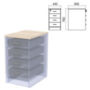 Крышка для тумбы приставной (АТ-07) «Арго», 440х600х22 мм, ясень шимо