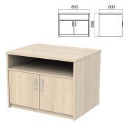 Тумба для оргтехники «Арго», 800х600х600 мм, полка, ясень шимо