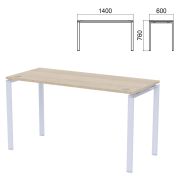 Столешница стола на металлокаркасе «Арго», 1400х600х760 мм, ясень шимо