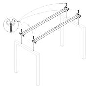 Траверса стола на металлокаркасе «Арго», КОМПЛЕКТ 2 шт., для ширины 1800 мм