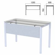 Царга к столам на металлокаркасе «Арго», шириной 1200 мм, серый