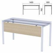 Царга к столам на металлокаркасе «Арго», шириной 1400 мм, ясень шимо