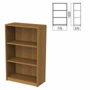 Шкаф (стеллаж) «Арго», 770х370х1220 мм, 2 полки, орех