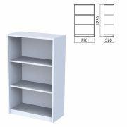 Шкаф (стеллаж) «Арго», 770х370х1220 мм, 2 полки, серый