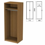 Шкаф (каркас) для одежды «Арго», 770х580х2000 мм, орех