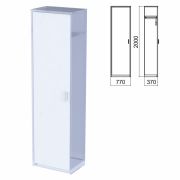 Шкаф для одежды ЧАСТЬ 2 «Арго», 560х370х2000 мм, серый