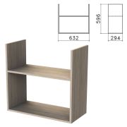 Полка навесная настенная «Бюджет», 632х294х596 мм, дуб сонома, 402668-091