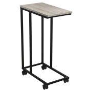 Стол журнальный BRABIX «LOFT CT-001», 450х250х680 мм, на колёсах, металлический каркас, цвет дуб антик, 641860