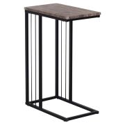 Стол журнальный на металлокаркасе BRABIX «LOFT CT-002», 450х250х630 мм, цвет морёный дуб, 641861