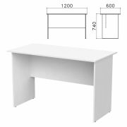 Стол письменный «Бюджет», 1200х600х740 мм, белый, 402660-290