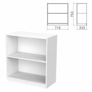 Шкаф (стеллаж) «Бюджет», 716х333х753 мм, 1 полка, белый, 402877-290