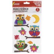 Наклейки из EVA «Совята», 9 шт., ассорти, ОСТРОВ СОКРОВИЩ, 661473