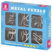 Головоломки металлические ЗОЛОТАЯ СКАЗКА (уровень сложности «ЭКСПЕРТ»), набор 6 штук, 662089