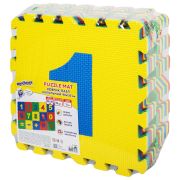 Коврик-пазл напольный 1,5х0,9 м, мягкий, «Учим цифры», 15 частей 30х30 см, толщина 1 см, ЮНЛАНДИЯ, 664659