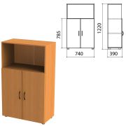 Шкаф полузакрытый «Фея», 740х390х1220 мм, цвет орех милан (КОМПЛЕКТ)