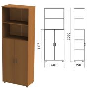 Шкаф полузакрытый «Монолит», 740х390х2050 мм, цвет орех гварнери (КОМПЛЕКТ)