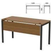 Стол на металлокаркасе «Арго», 1400х600х760 мм, царга, орех (КОМПЛЕКТ)