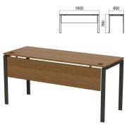 Стол на металлокаркасе «Арго», 1600х600х760 мм, царга, орех (КОМПЛЕКТ)
