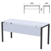 Стол на металлокаркасе «Арго», 1600х600х760 мм, царга, серый (КОМПЛЕКТ)
