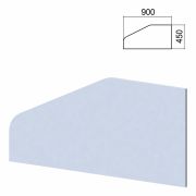 Экран-перегородка к столам «Арго» шириной 900 мм, серый (КОМПЛЕКТ С ФУРНИТУРОЙ)