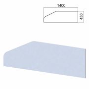 Экран-перегородка к столам «Арго» шириной 1400 мм, серый (КОМПЛЕКТ С ФУРНИТУРОЙ)