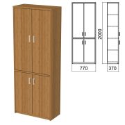 Шкаф закрытый «Арго», 770х370х2000 мм, орех (КОМПЛЕКТ)