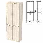 Шкаф закрытый «Арго», 770х370х2000 мм, ясень шимо (КОМПЛЕКТ)