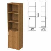 Шкаф полузакрытый «Арго», 560х370х2000 мм, орех (КОМПЛЕКТ)