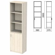 Шкаф полузакрытый «Арго», 560х370х2000 мм, ясень шимо (КОМПЛЕКТ)