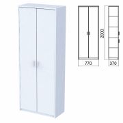 Шкаф закрытый «Арго», 770х370х2000 мм, серый (КОМПЛЕКТ)