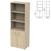 Шкаф полузакрытый «Приоритет» 720х438х2000 мм, 4 полки, кронберг (КОМПЛЕКТ)