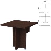 Стол приставной «Приоритет» 800х800х750 мм, венге (КОМПЛЕКТ)