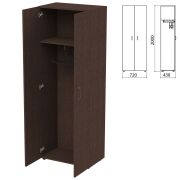 Шкаф для одежды «Приоритет» 720х438х2000 мм, венге (КОМПЛЕКТ)