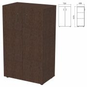 Шкаф закрытый «Приоритет» 720х438х1215 мм, 2 полки, венге (КОМПЛЕКТ)