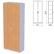 Шкаф закрытый «Бюджет», 716х349х1810 мм, груша ароза (КОМПЛЕКТ)